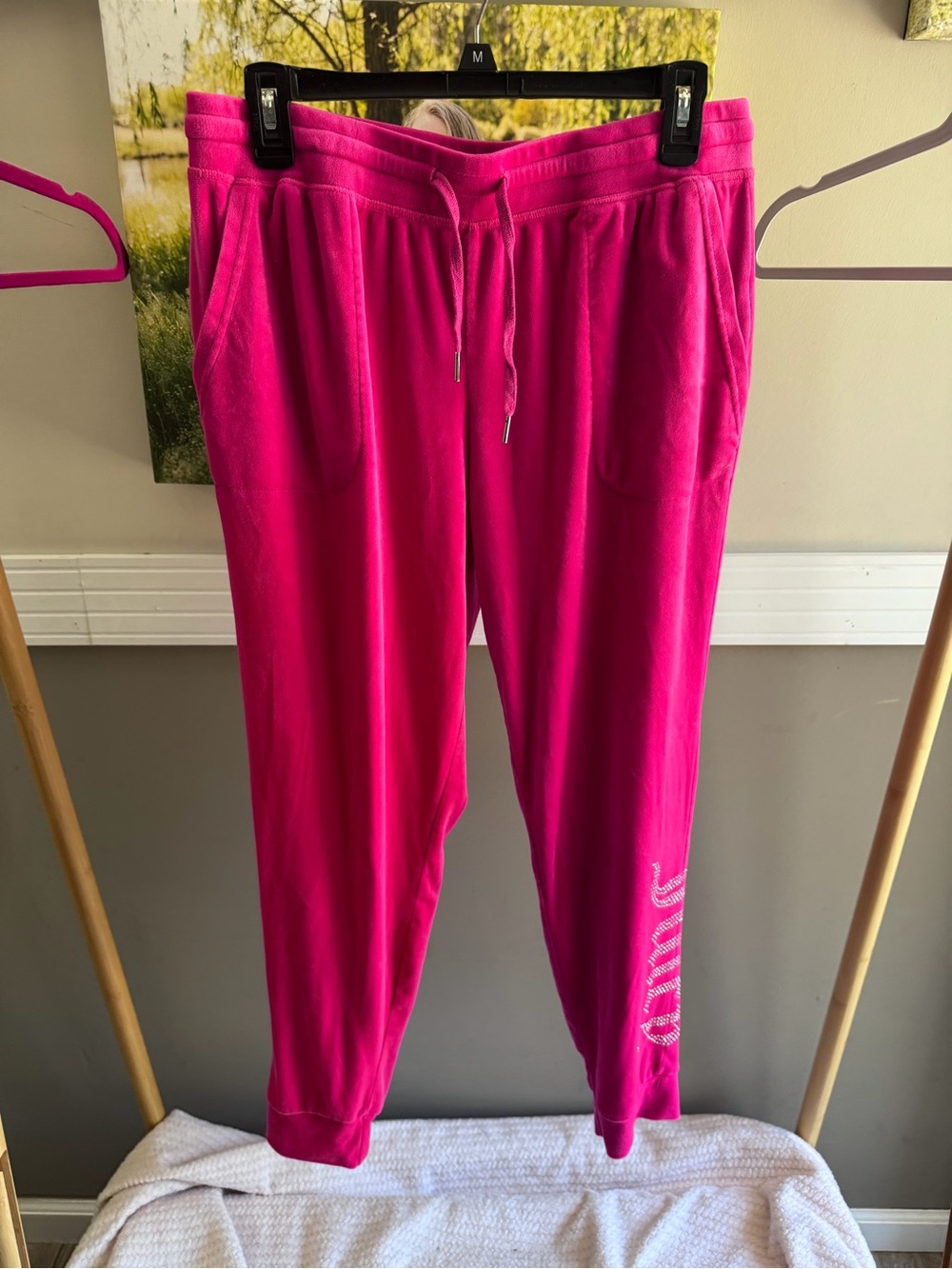 Juicy Couture Bright Pink Velour Sleepwear sweats